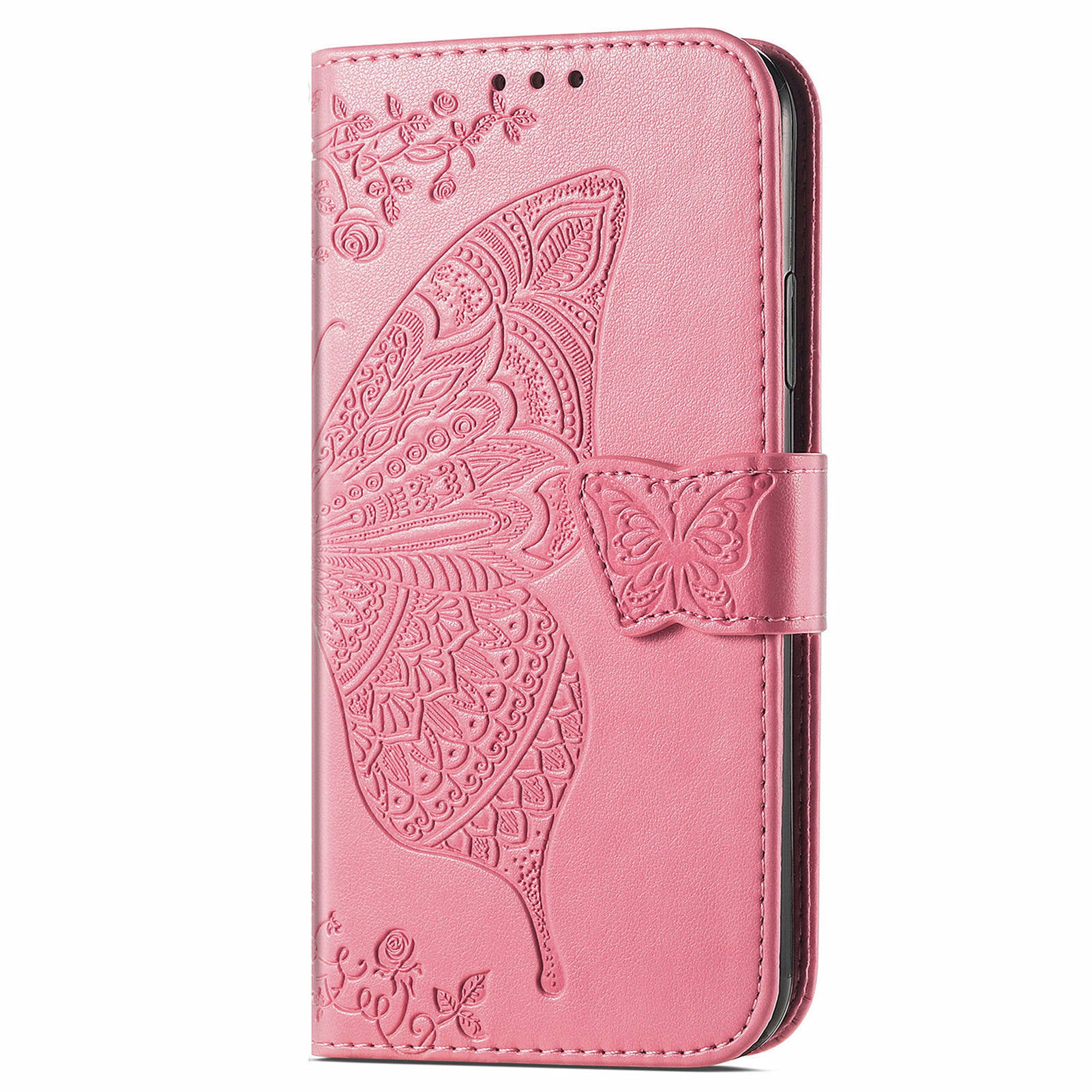 For Samsung Galaxy M15 5G Case Butterfly Pattern PU Leather Hand Strap Wallet Purse Phone Cover - Pink For Samsung Galaxy M15 5G Case Butterfly Pattern PU Leather Hand Strap Wallet Purse Phone Cover - Pink